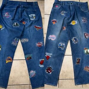 NBA UNK JEANS BAGGY MENS JEANS